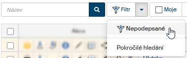 filtr v nabidce