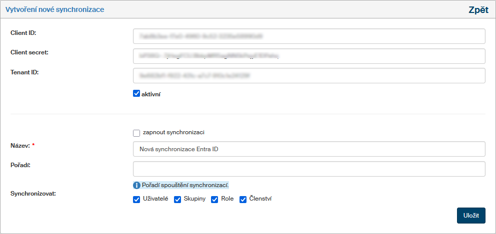 synchronizace entraid nova