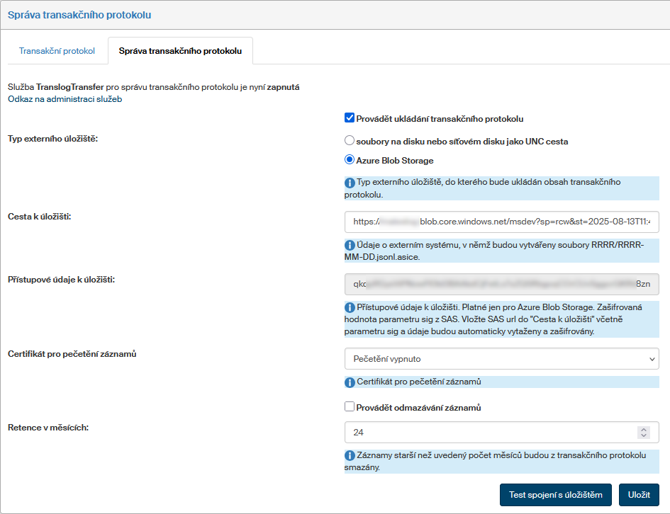 transakcni protokol sprava