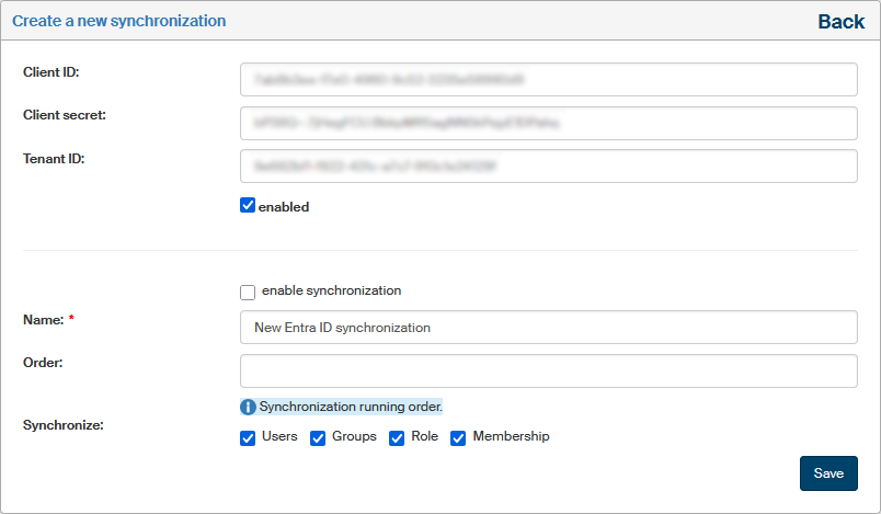 synchronizace entraid nova