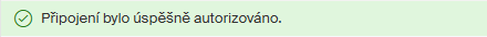 pripojeni autorizovano