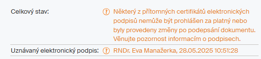 podpis zluty
