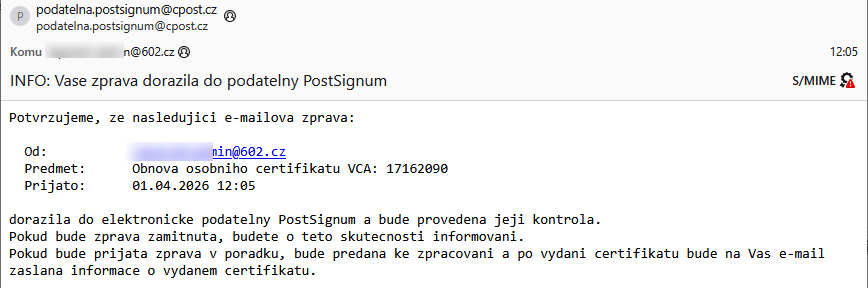 nasledny podatelna