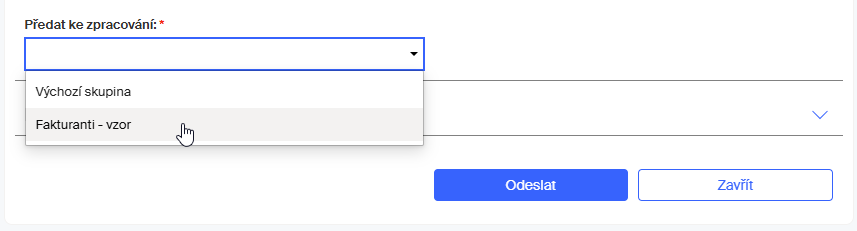 faktura dvoukrokove predani