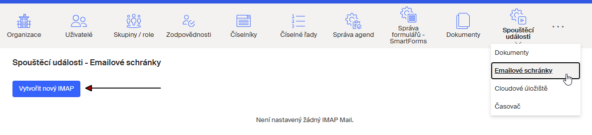 udalosti email vytvorit