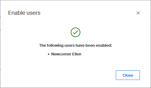 uzivatel reaktivovan