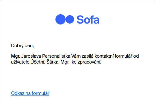 kontaktni formular notifikace