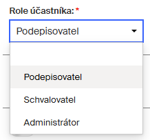 role ucastnika