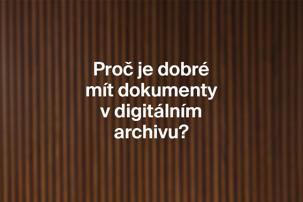 Obrázek k článku: Proč je dobré mít dokumenty v digitálním archivu?