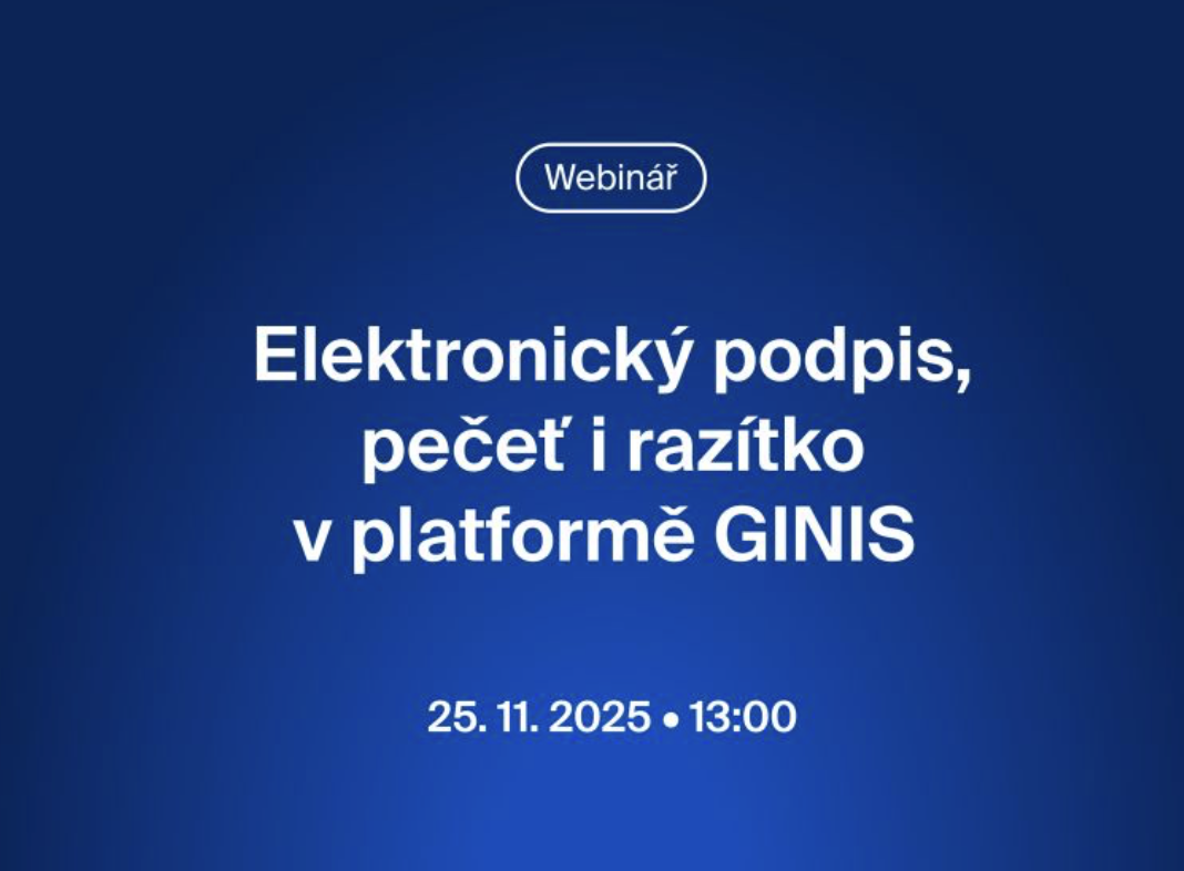 Obrázek k článku: Elektronický podpis ve spisové službě GINIS